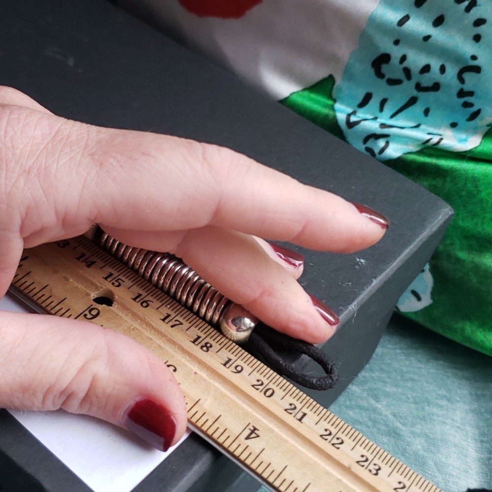 Silver Plated Button Toggle Bracelet - image 3